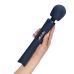 Масажер у вигляді мікрофону суперпотужний та легкий синій Fun Factory VIM Vibrating Wand до 6 годин роботи