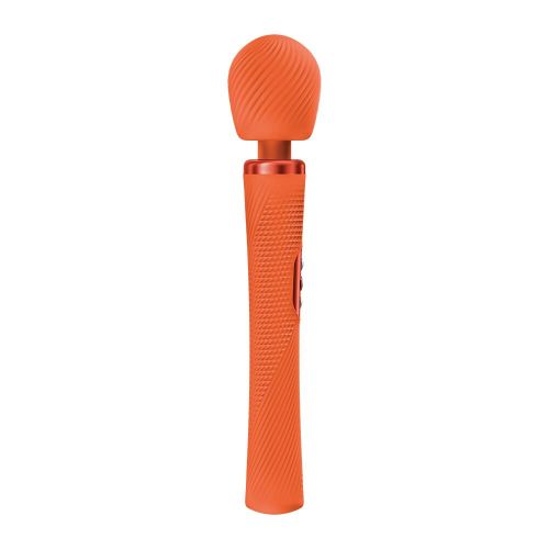 Масажер у вигляді мікрофону суперпотужний та легкий помаранчевий Fun Factory VIM Vibrating Wand до 6 годин роботи