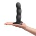 Фаллоимитатор рельефный на присоске с шариками внутри и эффектом вибрации черный Fun Factory BOUNCER 