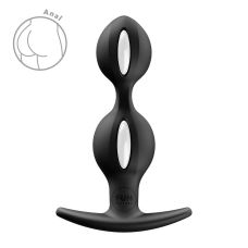 Анальні кульки із ефектом вібрації чорні Fun Factory B BALLS DUO