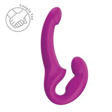 Безремневий страпон подвійний регульований полегшена модель рожевий Fun Factory SHARE LITE