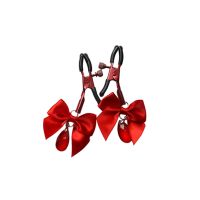 Зажимы для сосков с регулировкой цвет красный Art of Sex Flirty Bow 