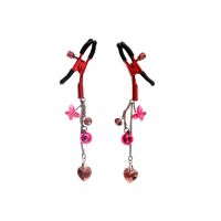 Зажимы для сосков с регулировкой розового цвета Art of Sex Heart of Stone