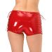Лакированные шортики на шнуровке красные Art of Sex Kylie размеры L-2XL
