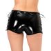 Лакированные шортики на шнуровке черные Art of Sex Kylie размеры L-2XL