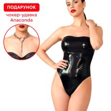 Лаковане боді колір чорний з ефектом голограми Art of Sex Jazz розмір S