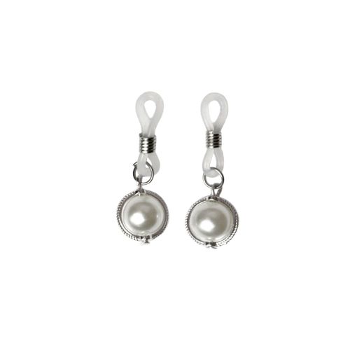 Украшение на соски цвет белый Art of Sex Silver Day 