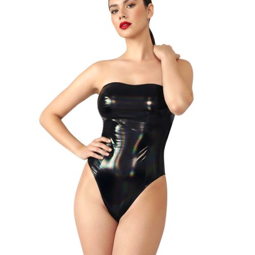 Лаковане боді колір чорний з ефектом голограми Art of Sex Jazz розмір L