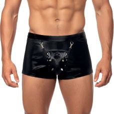 Чоловічі труси з чорним сюрпризом з ефектом мокрого оксамиту Art of Sex Gladiator розмір XL