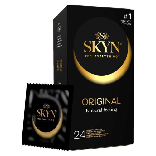 Безлатексні преміум презервативи з силіконовою олією SKYN Original 24 штуки