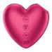 Вакуумний стимулятор-серце з вібрацією червоний Satisfyer Cutie Heart Battery Series