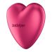 Вакуумний стимулятор-серце з вібрацією червоний Satisfyer Cutie Heart Battery Series
