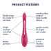Вибратор для пар универсальный гибкий розовый Satisfyer Elastic Game Battery Series