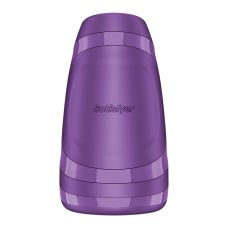 Мастурбатор імітатор мінету, підігрів та вібрація фіолетовий Satisfyer Men Heat Vibration Battery Series