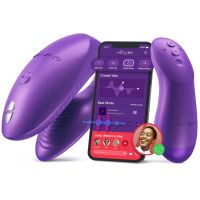 Смарт-вибратор для пар с пультом управления фиолетовый We-Vibe Chorus Pro Cosmic 
