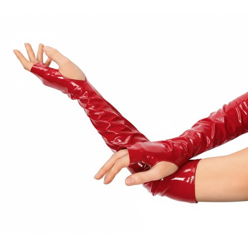 Лаковані мітенки колір червоний Art of Sex Margo розмір M