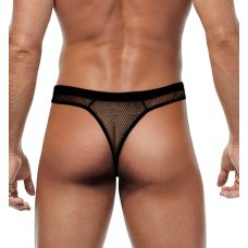 Мужские трусики стринги из сетки цвет черный Art of Sex Demir размеры L-2XL