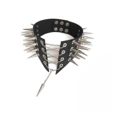 Чокер-воротник с шипами экокожа цвет черный Art of Sex Ariadne размеры XS-M