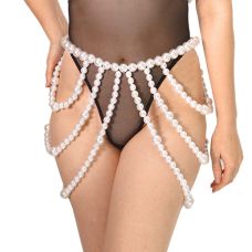 Юбка из жемчуга цвет белый Art of Sex - Jasmine размеры XS-2XL