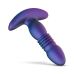 Анальна вібропробка з пульсацією фіолетова Hueman Supernova Thrusting Buttplug