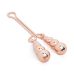 Зажим для клитора с бузинками золотистого цвета Rosy Gold Clitoris Clamp Subtle Weight