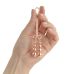 Зажим для клитора с бузинками золотистого цвета Rosy Gold Clitoris Clamp Subtle Weight