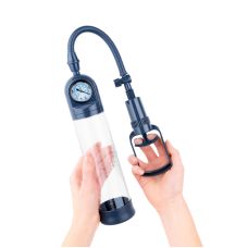 Вакуумна помпа для пеніса з прозорою манометром Boners Penispump With Pressure Gauge