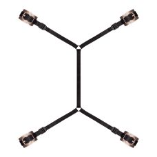 Фіксатор рук та ніг для ліжка чорний Rosy Gold Under-Mattress Restraint Set