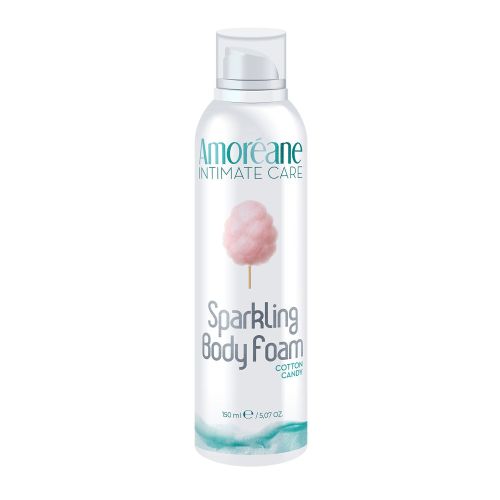 Массажная пена с ароматом сладкой ваты Amoreane Sparkling Body Foam Cotton Candy 150 мл