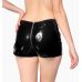 Лаковані шортики на блискавці колір чорний Art of Sex Jarina розмір L
