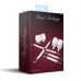 Набір для БДСМ з 3 предметів натуральна шкіра білого кольору Feral Feelings BDSM Kit 3 наручники, поножі, хрестовина