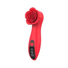 Вібратор для клітора у вигляді троянди червоний Loviss Tona Rose Vibrator 9 режимів