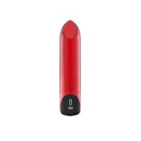 Віброкуля-помада для клітора та сосків червона Loviss Lipstick Bullet Vibrator 9 режимів