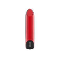 Віброкуля-помада для клітора та сосків червона Loviss Lipstick Bullet Vibrator 9 режимів