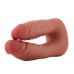 Двойной фаллоимитатор реалистичный Насадка для секс-машин телесный Hismith Double Penetrator Dildo система KlicLok