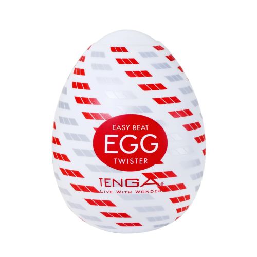 Мастурбатор-яйце для чоловіків прозорий Tenga Egg Twister
