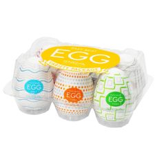 Набор мастурбаторов-яиц прозрачного цвета Tenga Egg Variety Pack - Standard 6 штук