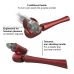 Вібромасажер Ванд зі змінними насадками червоний Manwan MAN.WAND EDGY Velvet Red
