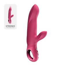 Пульсатор для точки G с клиторальным отростком малиновый Fun Factory Bi Stronic Arc
