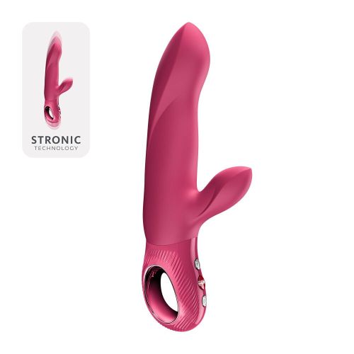 Пульсатор для точки G із кліторальним відростком малиновий Fun Factory Bi Stronic Arc

