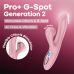 Вакуумный вибратор-кролик розовый Satisfyer Pro+ G-Spot Generation 2 