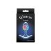 Анальна пробка з райдужною вставкою прозора силіконова NS Novelties Cosmic Glams розмір Small