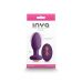Анальная вибропробка с пультом управления фиолетовая NS Novelties INYA - Alpine