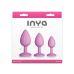 Набір анальних пробок на присоску рожевого кольору NS Novelties INYA - Triple Ace Kit - Blush
