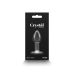 Скляний анальний затор з червоним камінчиком у формі серця NS Novelties Crystal - Desires - Red Heart розмір Small