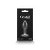Стеклянная анальная пробка с радужным камушком NS Novelties Crystal - Desires Small