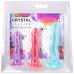 Набір фалоімітаторів на рожевий фіолетовий зелений Doc Johnson Crystal Jellies - Dong Starter Set
