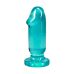 Набір анальних пробок у формі члена бірюзовий Doc Johnson Crystal Jellies - Anal Starter Kit