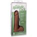 Фаллоимитатор реалистичный на съемной присоске бежевый Doc Johnson The Realistic Cock ULTRASKYN - 8 Inch with Balls Caramel