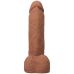 Фаллоимитатор реалистичный на съемной присоске бежевый Doc Johnson The Realistic Cock ULTRASKYN - 8 Inch with Balls Caramel